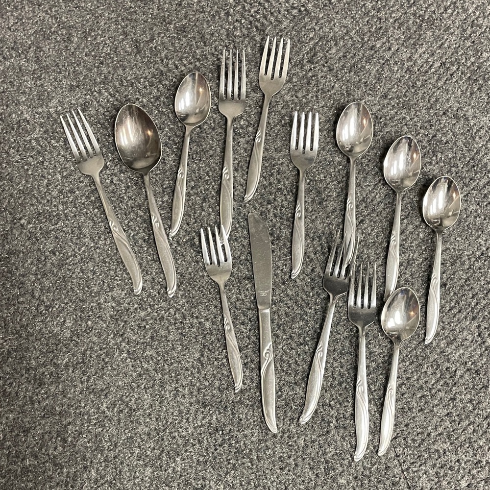 Vintage Armack Stainless steel flatware lot Japan MCM